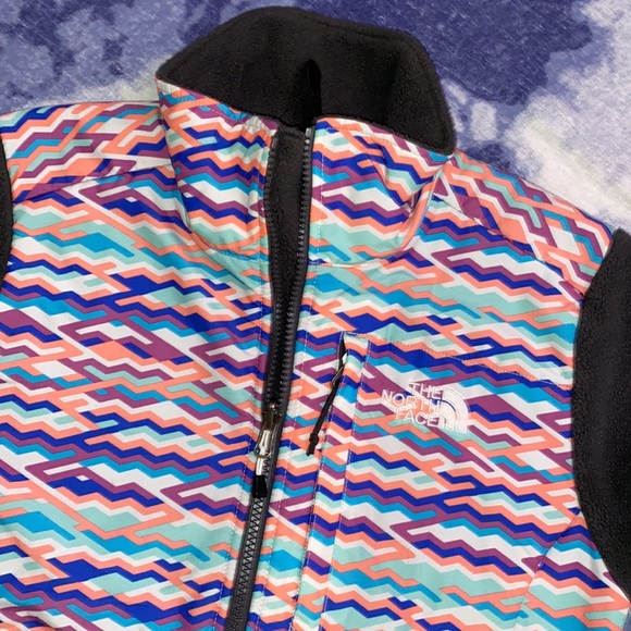 The North Face Gray Multi-Color Zip Fleece Jacket XS - Picture 7 of 12